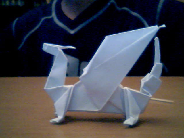dragon en papier pliage