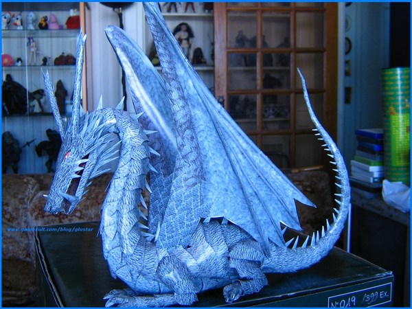dragon en papier