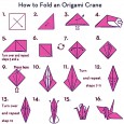 Easy crane origami