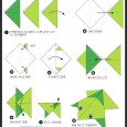 Easy frog origami for kids