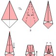 Easy origami bird for beginners