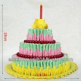 Easy origami birthday cake