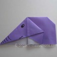 Easy origami elephant