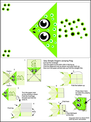easy origami for kids frog