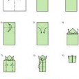 Easy origami frogs