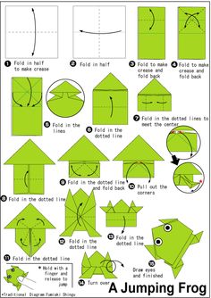 easy origami jumping frog