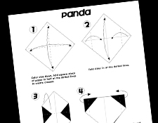 easy origami panda