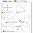 Easy origami polar bear