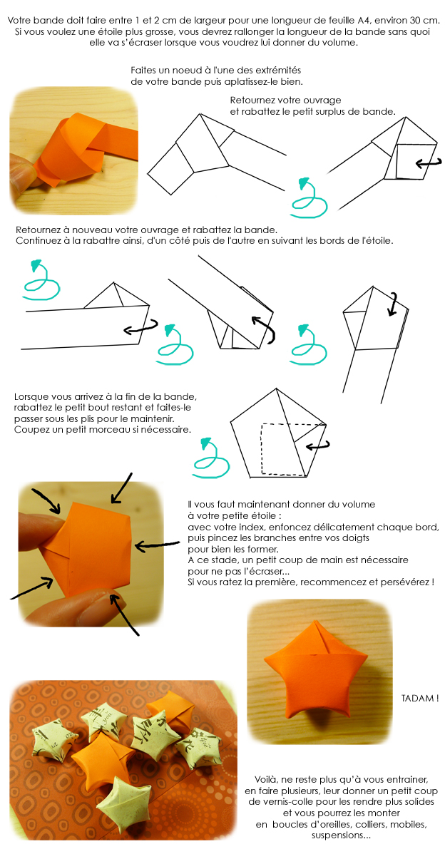 étoile chinoise origami