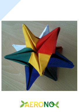étoile origami 3d