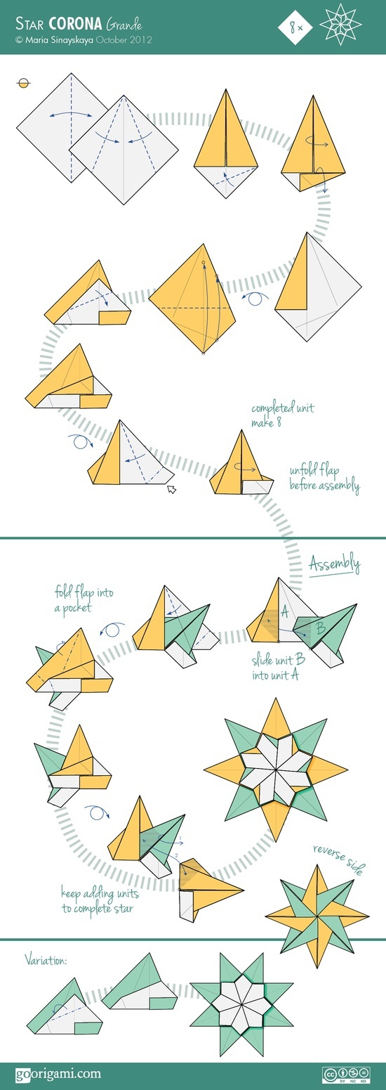 étoile origami tuto