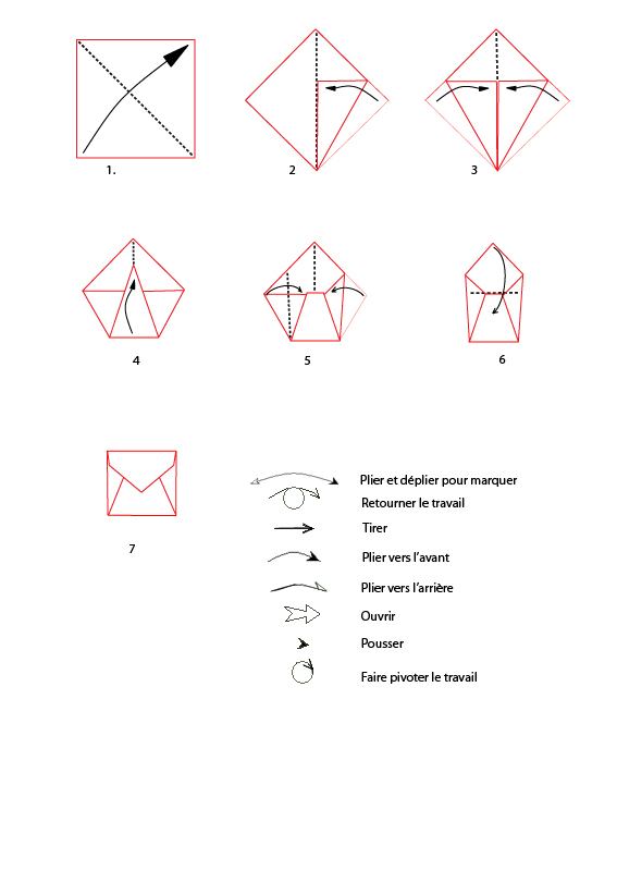 faire enveloppe origami