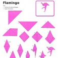 Flamingo origami instructions