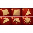 Flat flower origami