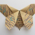 Flat origami butterfly