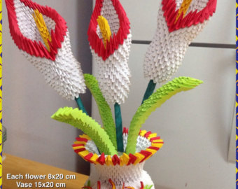 fleur origami 3d