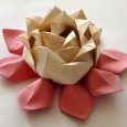 Flor de lotus origami diagrama