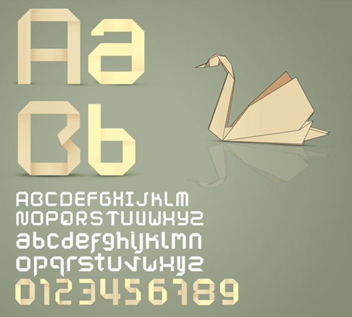 font origami free
