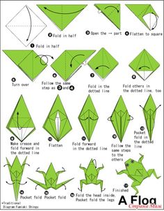frog origami instructions