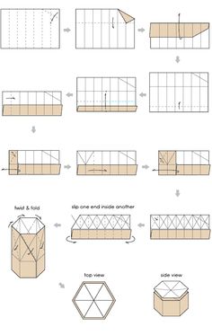 hexagonal box origami instructions