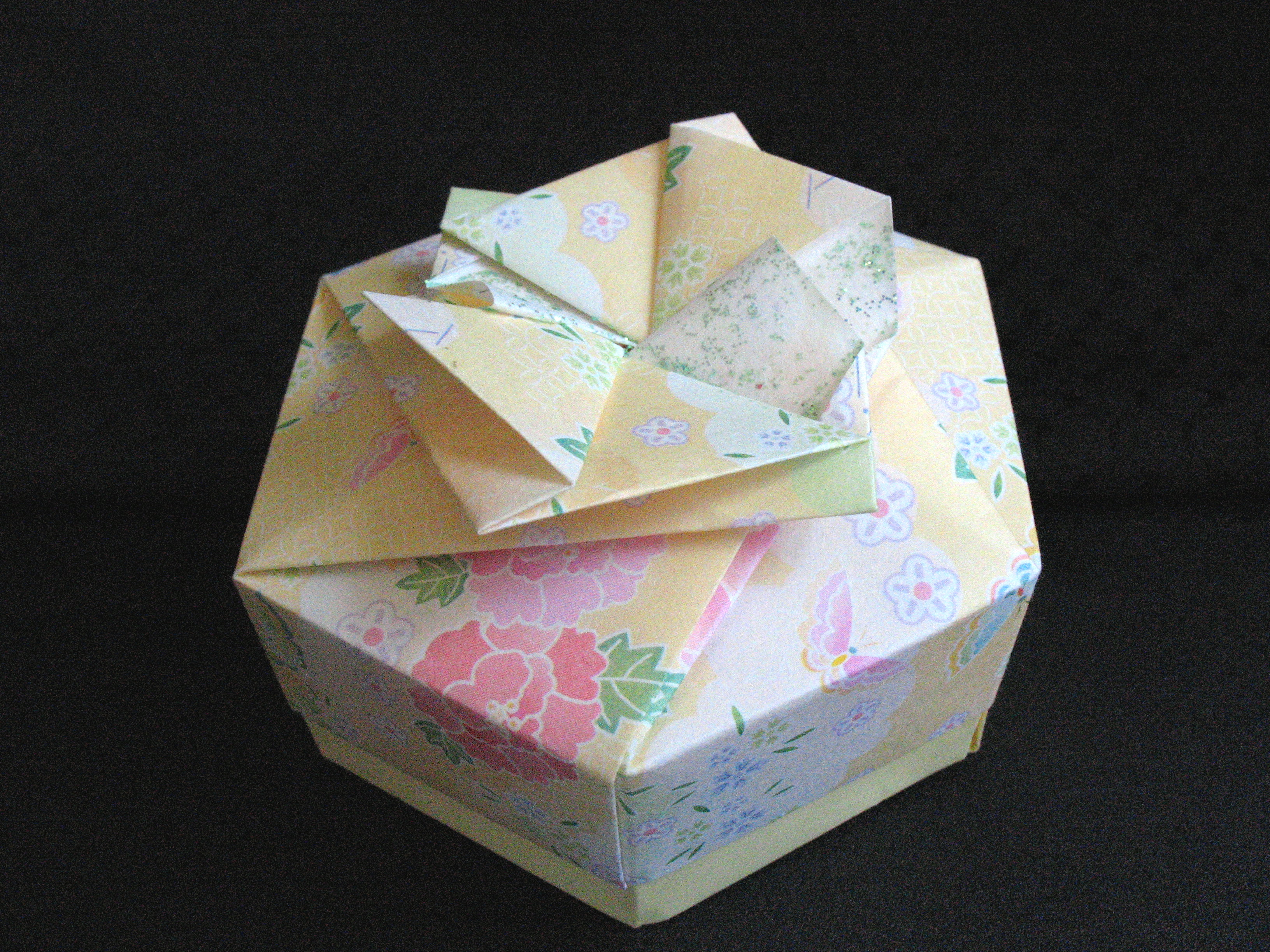 hexagonal origami box