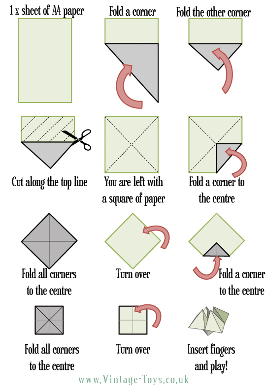 how to make a origami fortune teller