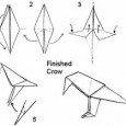 How to make an origami crow