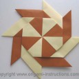 How to make an origami pinwheel