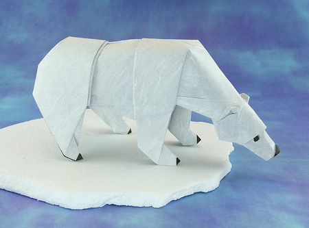 how to make an origami polar bear