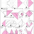 How to make origami bird