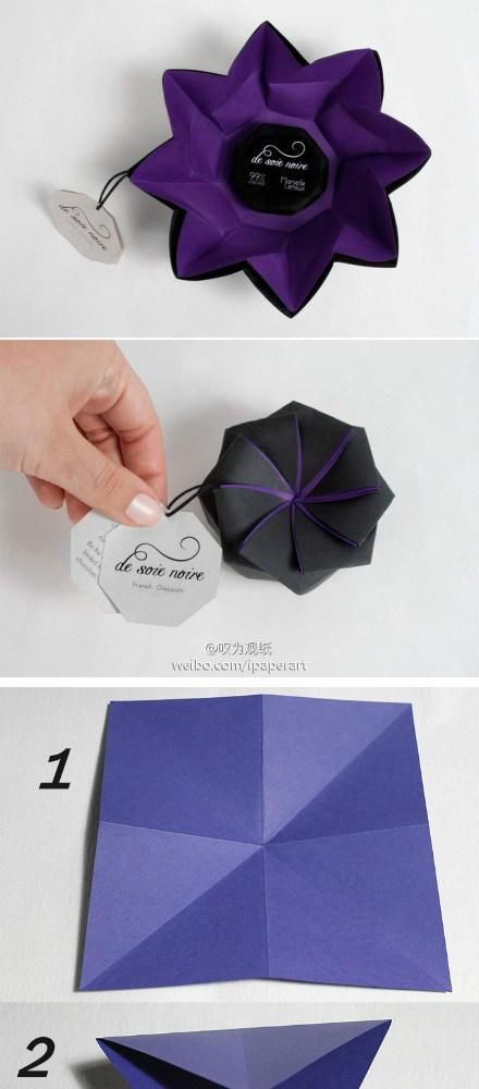 how to make origami flower box