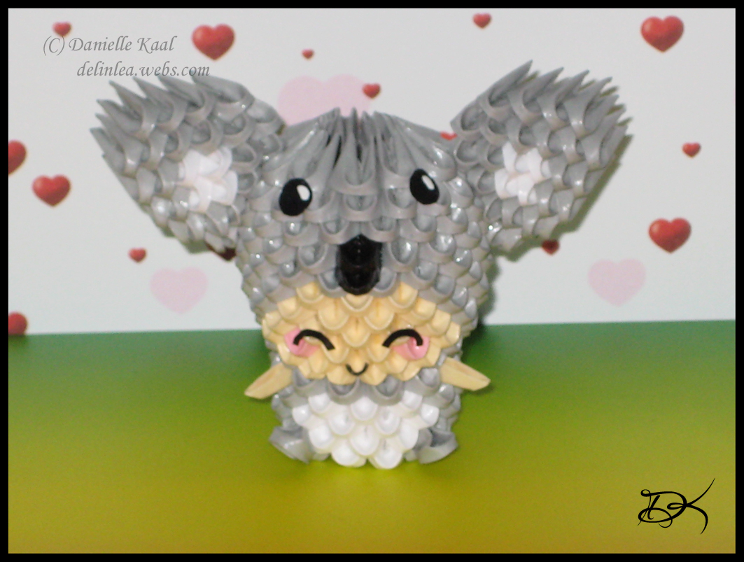 koala origami 3d
