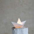 Lampe origami bateau