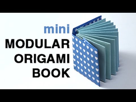 mini modular origami book