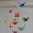 Mobile oiseau origami