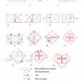 Modèle origami facile coeur