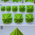 Modular origami folding instructions