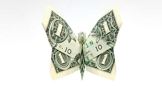 money fold origami
