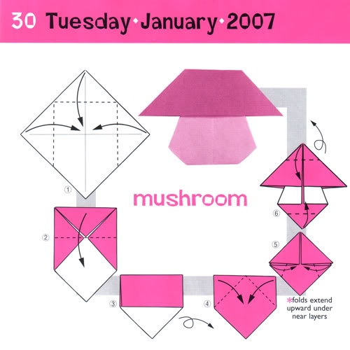 mushroom origami