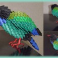 Oiseau origami 3d