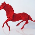 Origami 3d cheval