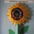 Origami 3d girasol