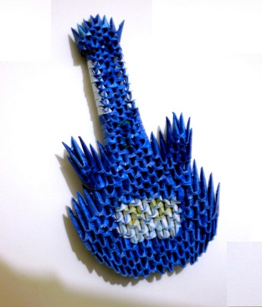 origami 3d guitar
