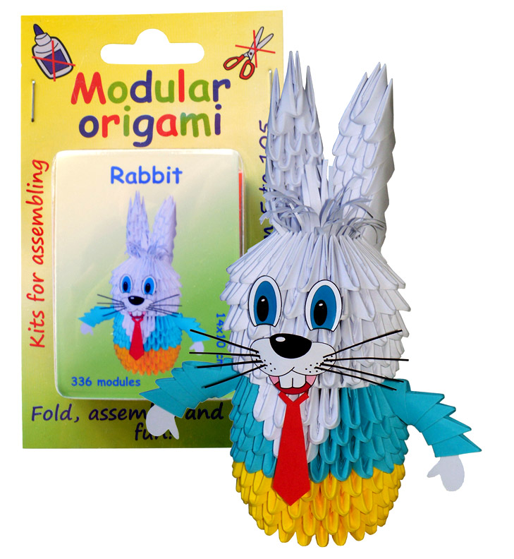 origami 3d lapin