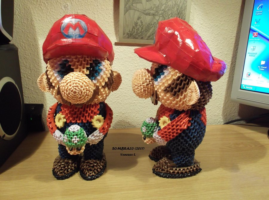 origami 3d mario