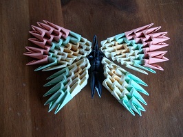 origami 3d papillon