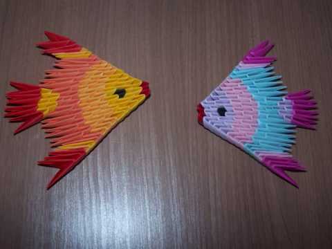 origami 3d poisson
