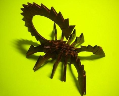 origami 3d scorpion