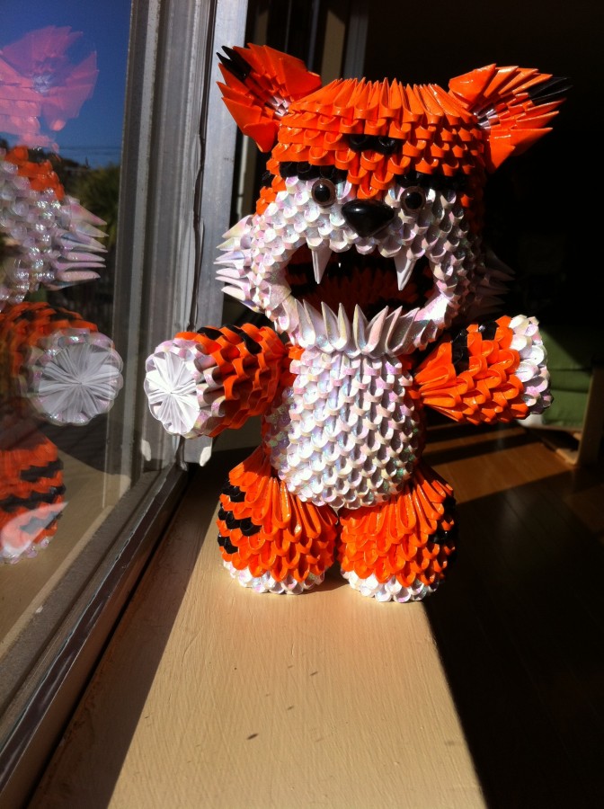 origami 3d tiger