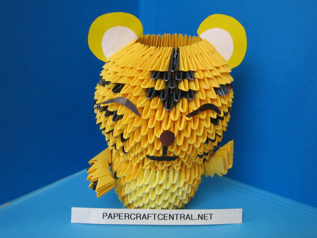 origami 3d tigre